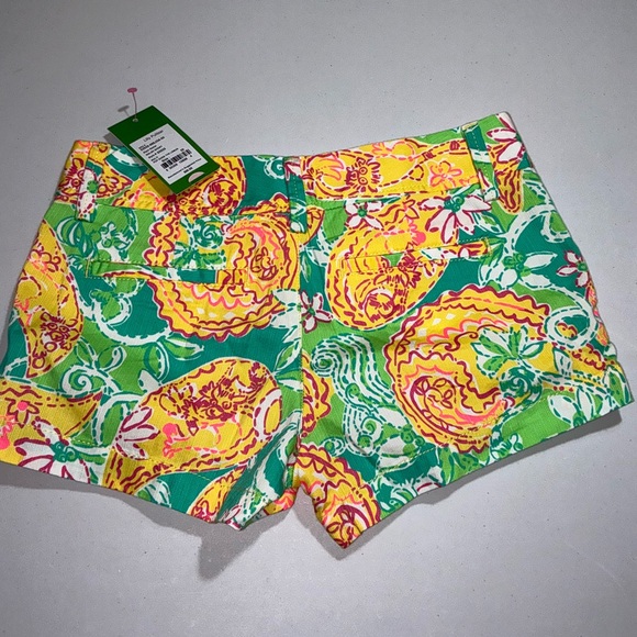 Lilly Pulitzer NWT 🦄 Walsh Shorts Pop Goes the Lemur Size 00 - Picture 3 of 12